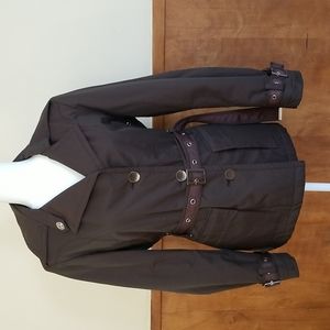 Brown Belted Pea Coat